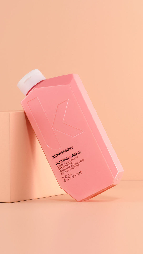 Kevin Murphy Plumping.Rinse conditioner styled product shot, alternate view