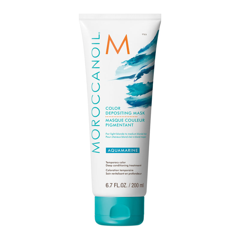 Moroccanoil Color Deposit Mask Aquamarine Hair Treatment with Argan Oil 200ml