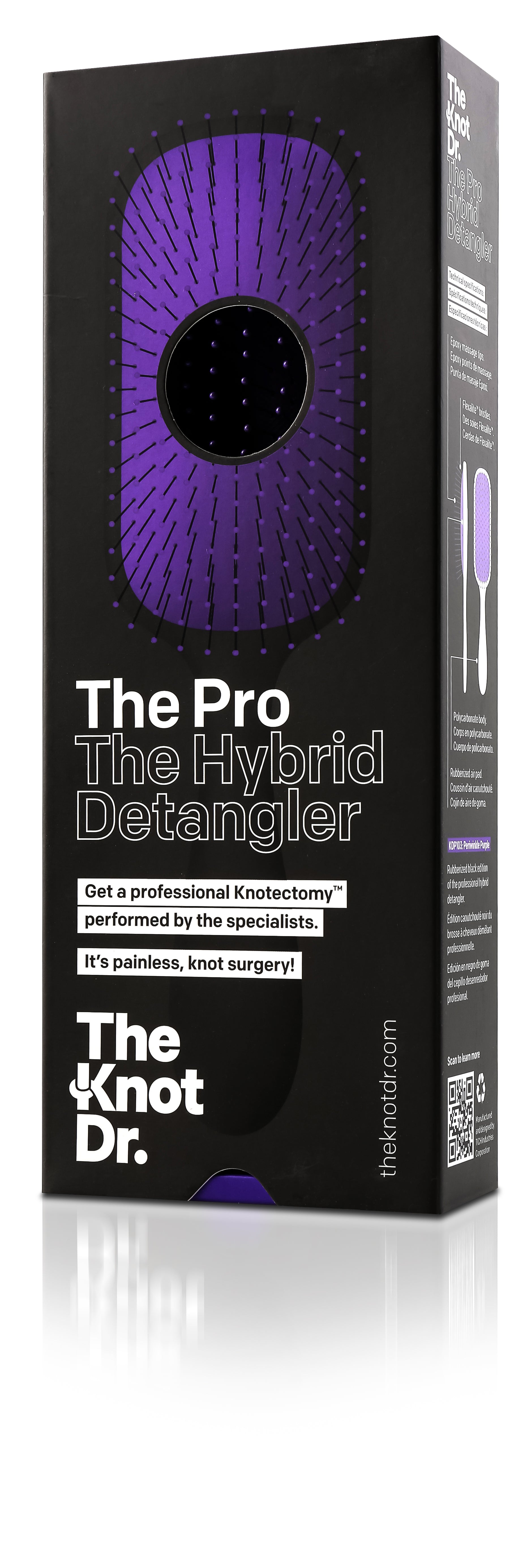 The Pro Hybrid Detangler purple box profile