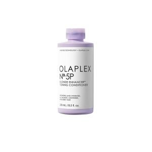 Blonde enhancer toning conditioner from Olaplex delivers even, all-over toning, brightness, and smoothing hydration.