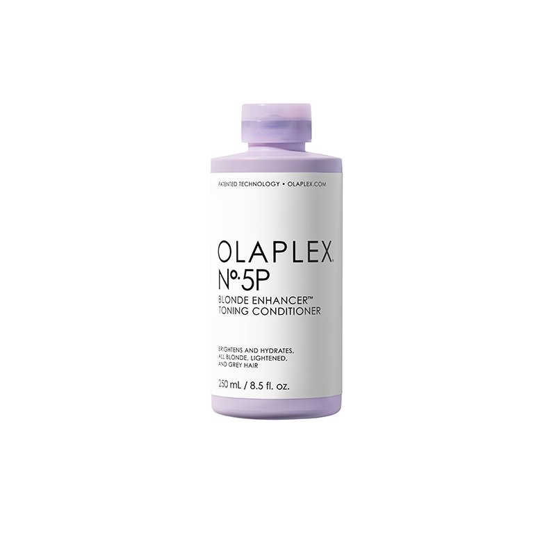 Blonde enhancer toning conditioner from Olaplex delivers even, all-over toning, brightness, and smoothing hydration.