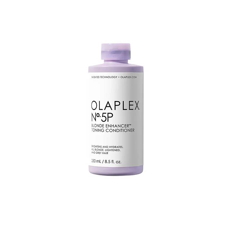 Blonde enhancer toning conditioner from Olaplex delivers even, all-over toning, brightness, and smoothing hydration.