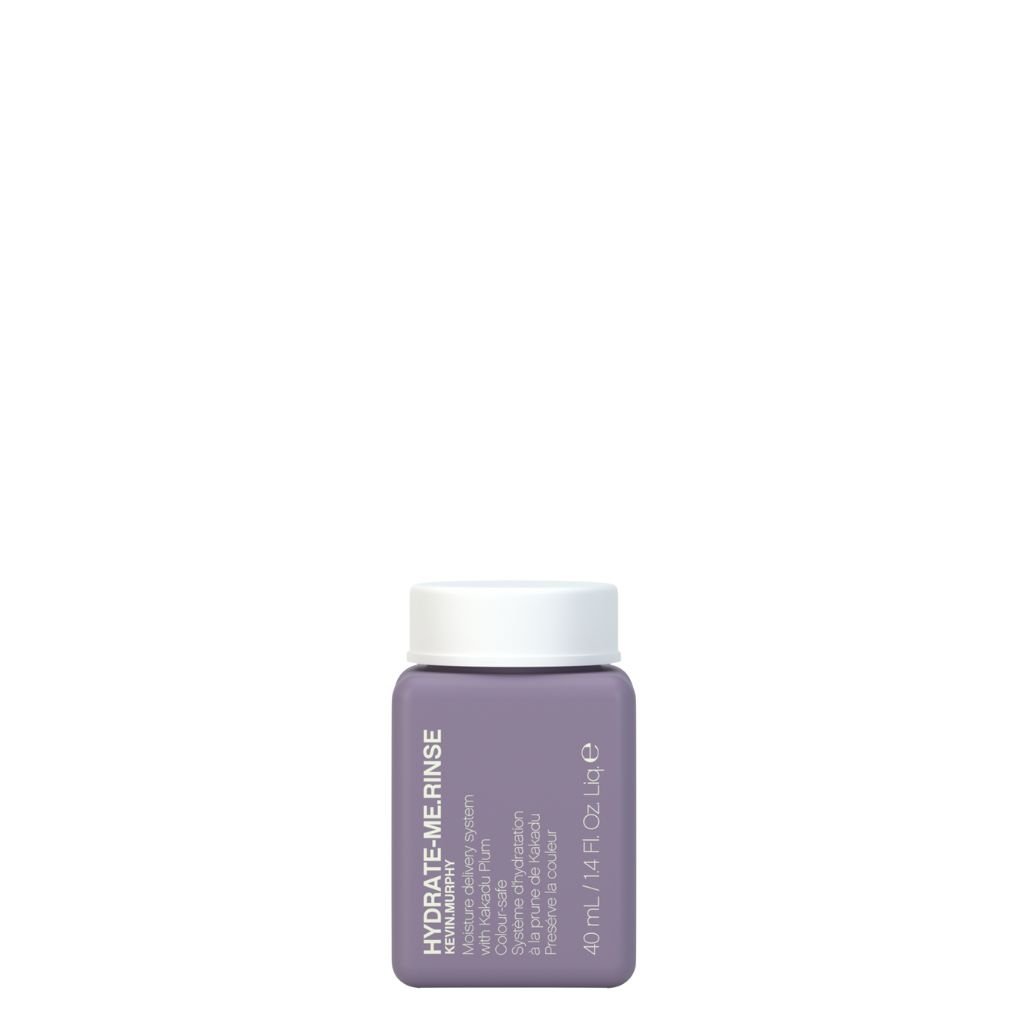 Hydrate-Me.Rinse 40ml - Kevin Murphy a moisture-rich conditioner designed for instant nourishment and radiant shine in a travel-friendly 40ml bottle.