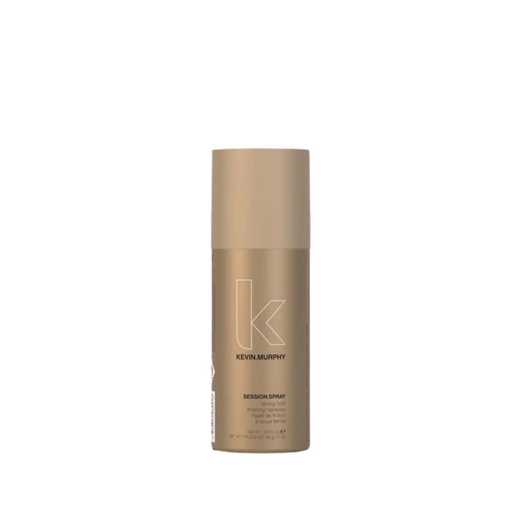 SSession.Spray 100ml - Kevin Murphy a strong-hold finishing spray to lock in style maintaining flexibility and natural movement, shields from humidity and frizz