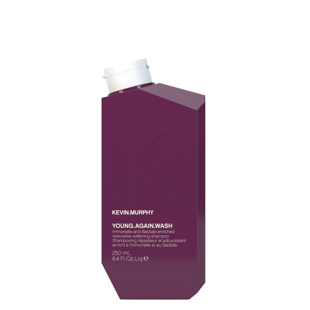 Young.Again.Wash - Kevin Murphy is a rejuvenating shampoo designed to restore vitality to aging, brittle, or damaged hair.