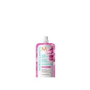 Colour Deposit Mask Hibiscus 30ml floral pink hue while deeply conditioning, dual-benefit mask enhances vibrancy and dimension for light to medium blonde hair