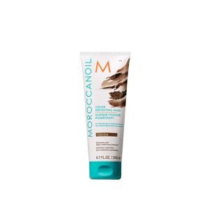 Colour Deposit Mask Cocoa 200ml - Morocconoil for light to dark brown hair, revives faded tones, adds depth & dimension, with intense hydration & shine.