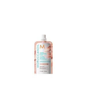 Colour Deposit Mask Rose Gold 30ml - Morocconoil—infuse your hair with a soft pink hue with warm, golden undertones while deeply conditioning!